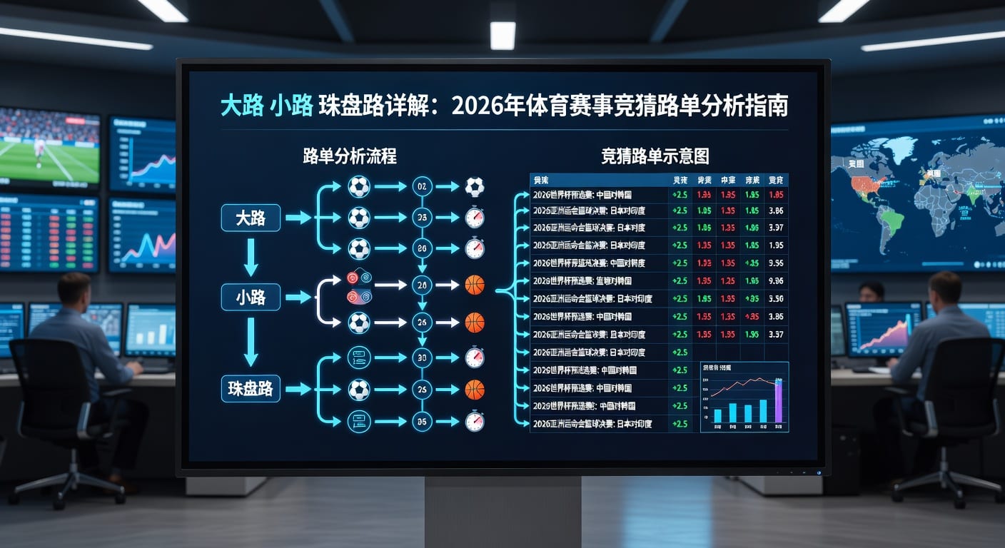 大路 小路 珠盘路：赛事竞猜分析技巧